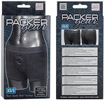 Packer Gear Black Boxer Brief Harness - XS/S