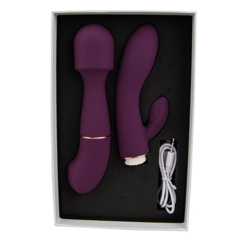 DUA Interchangeable Vibrator with 2 attachments by Loving Joy